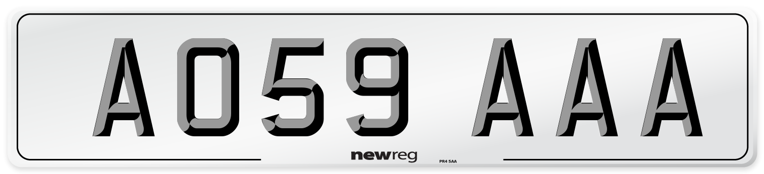 AO59 AAA Number Plate from New Reg